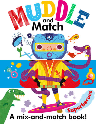 Muddle and Match Superheroes book cover